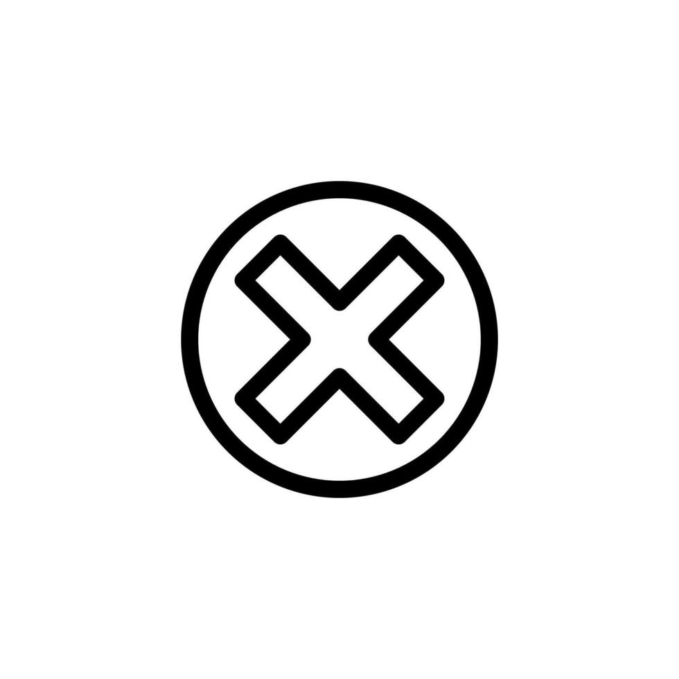 Close icon. Close. Cross icon. vector