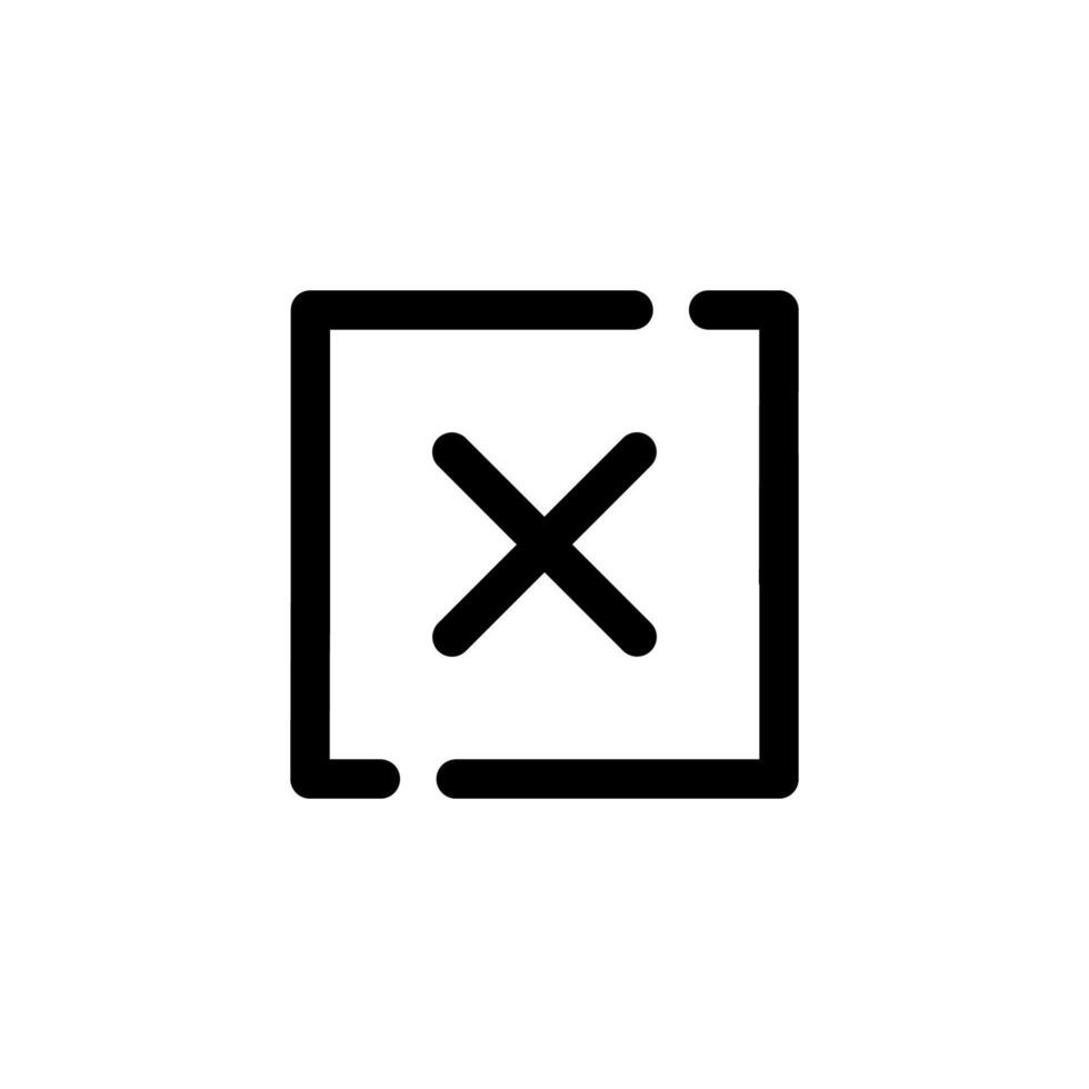 Close icon. Wrong icon. Cross icon. Cut vector