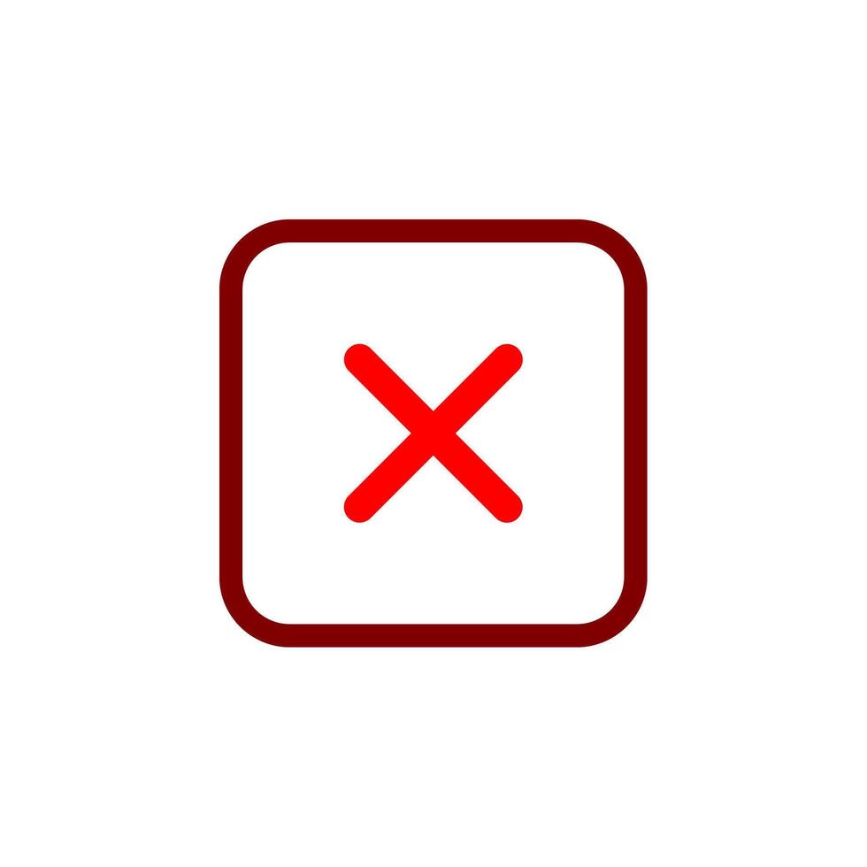 Close icon. Cross vector