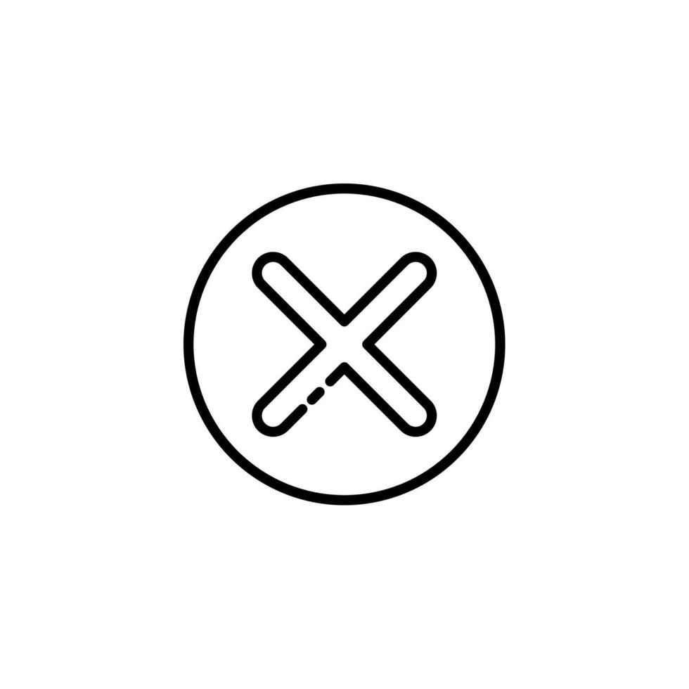 Close icon. Cross. Cut icon vector