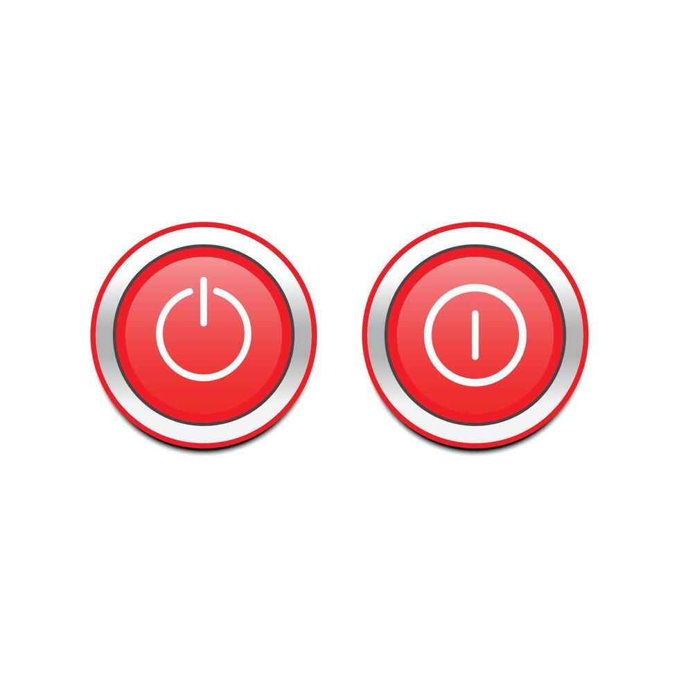 on and off button design illustration vector