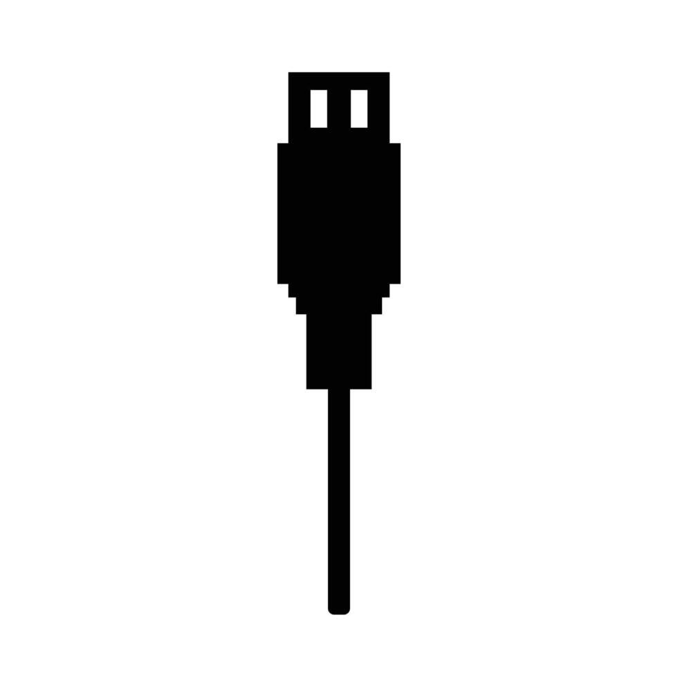 illustration of a simple usb data cable charger vector