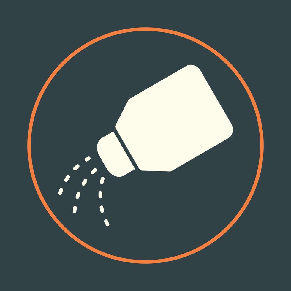 Salt bottle trendy icon noble abstract illustration colorful artwork beautiful design vector