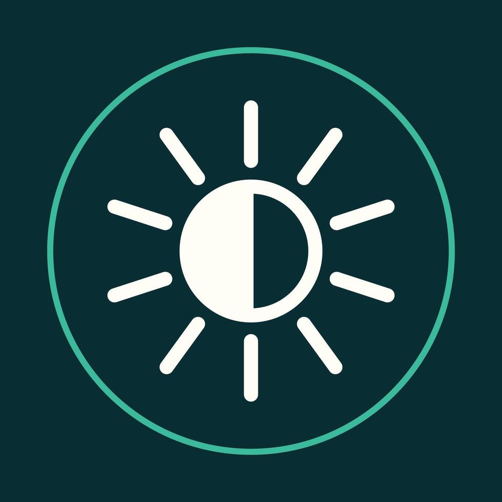 Sun trendy icon real abstract illustration colorful artwork beautiful design vector