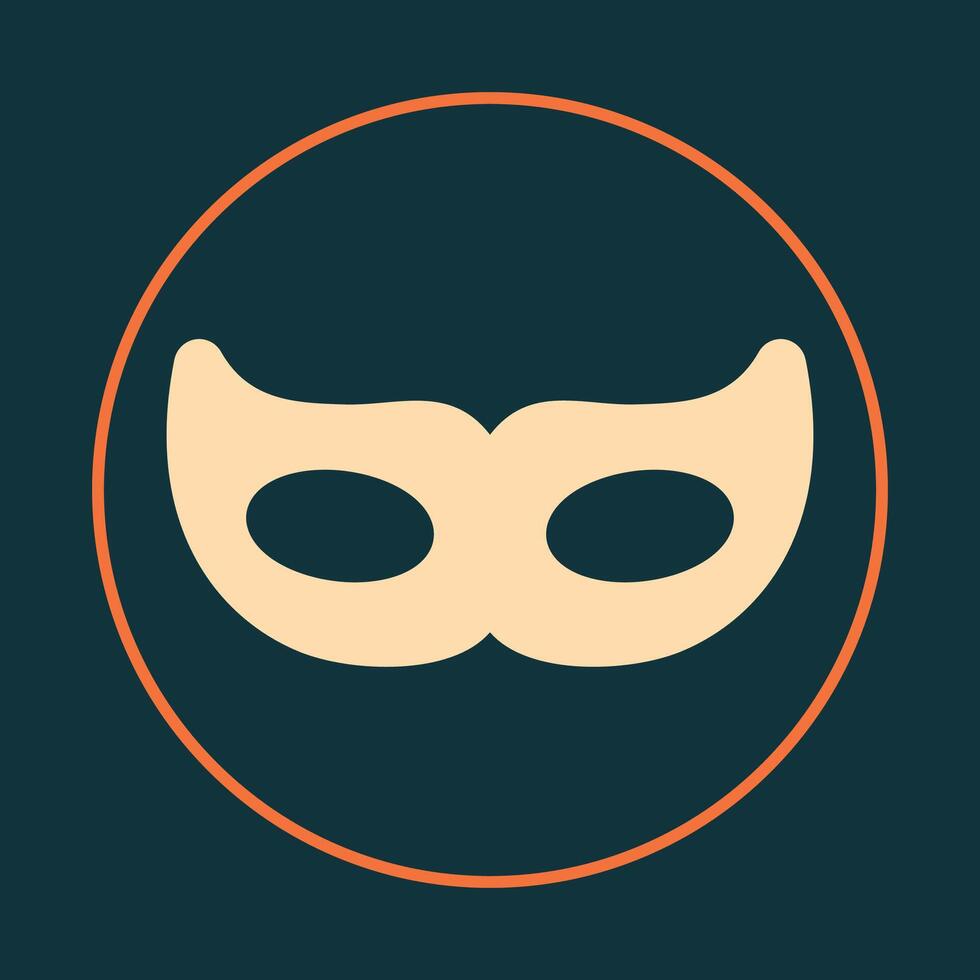 Eyes Mask trendy icon honest abstract illustration colorful artwork beautiful design vector