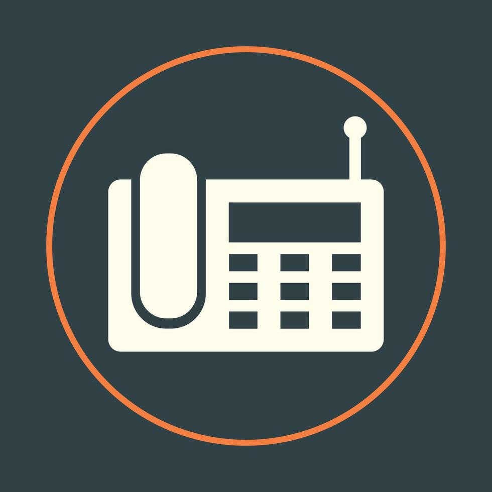 Wireless Landline trendy icon noble abstract illustration colorful artwork beautiful design vector