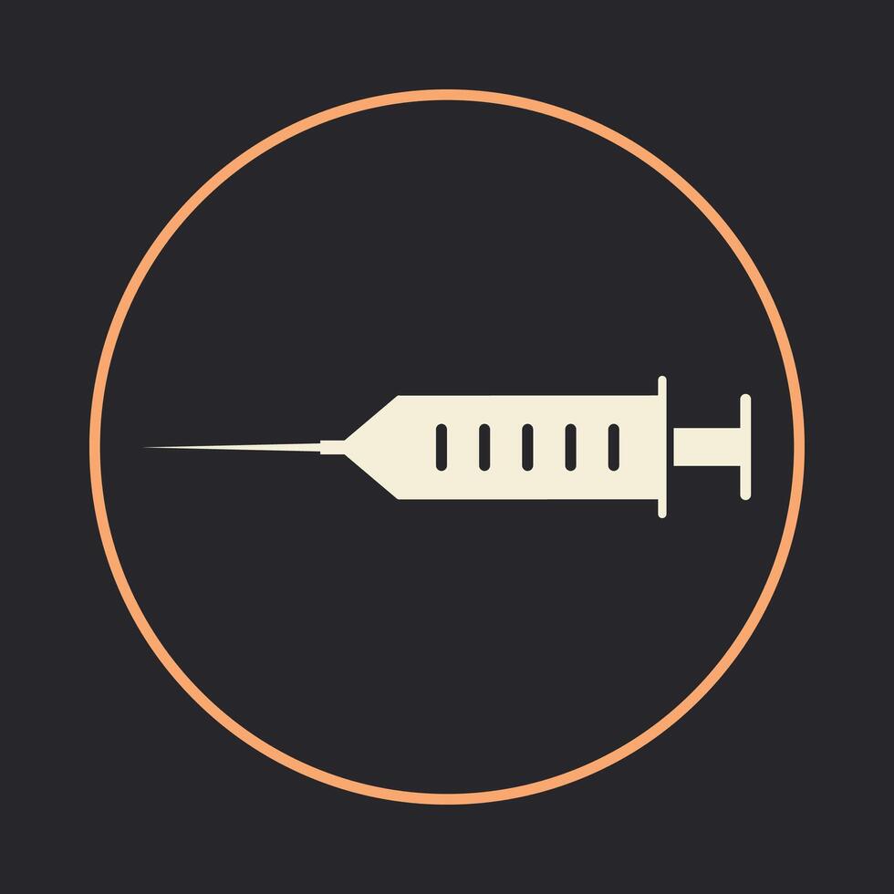 Injection trendy icon thrilling abstract illustration colorful artwork beautiful design vector