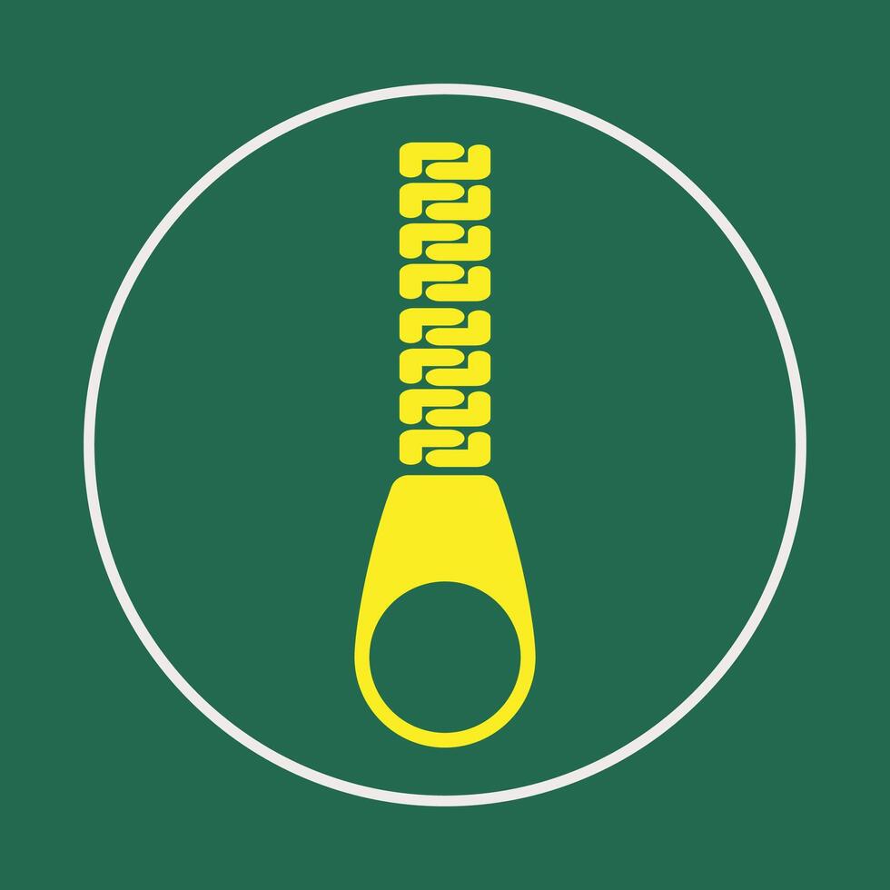 Zipper trendy icon nice abstract illustration colorful artwork beautiful design vector