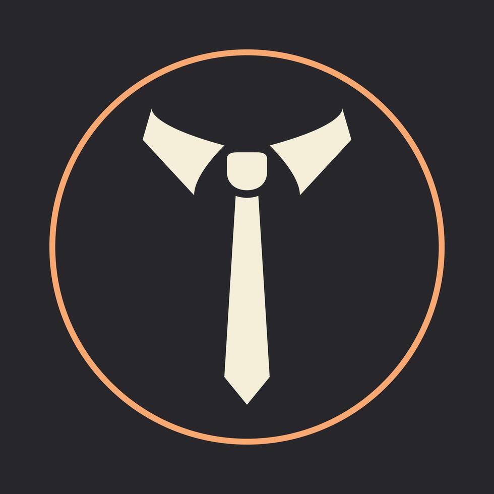 Tie trendy icon thrilling abstract illustration colorful artwork beautiful design vector