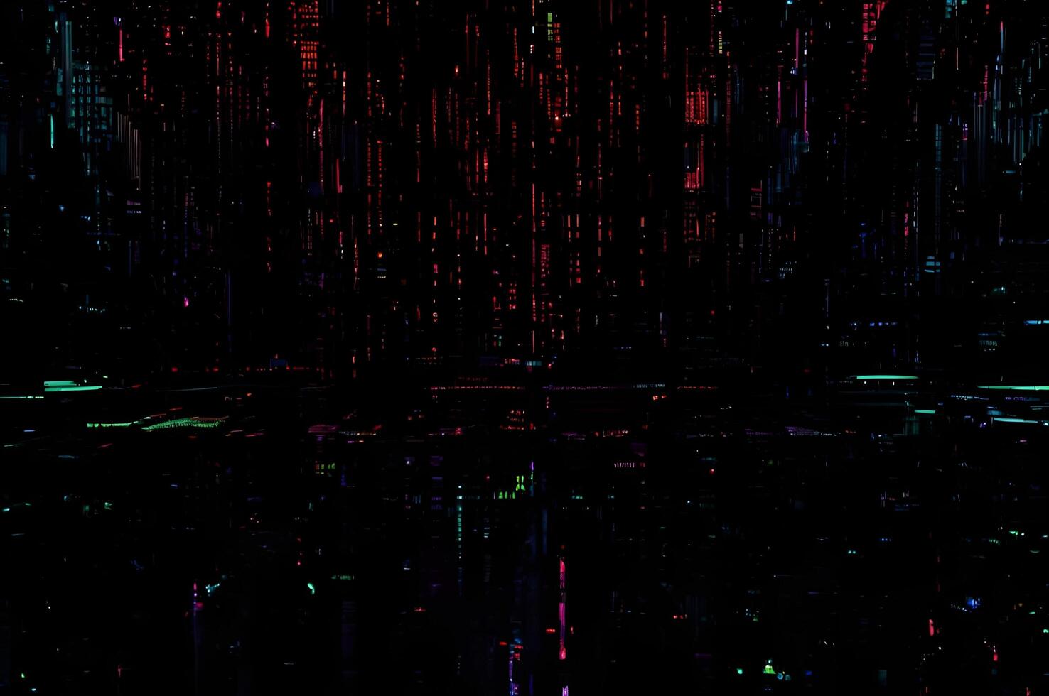 Classic VHS Glitch Overlay Texture on Black Background For Visual Effect photo