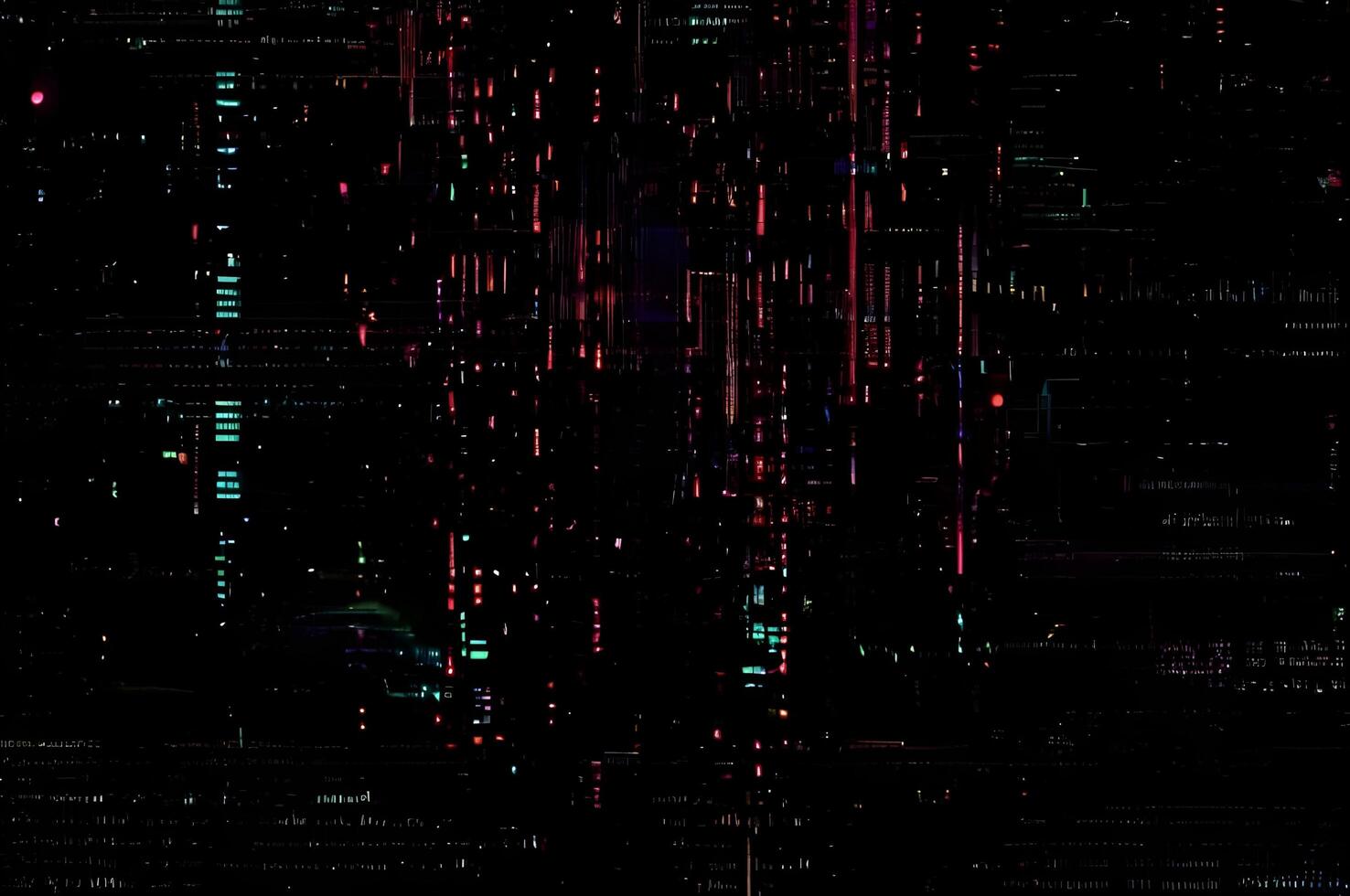 Classic VHS Glitch Overlay Texture on Black Background For Visual Effect photo