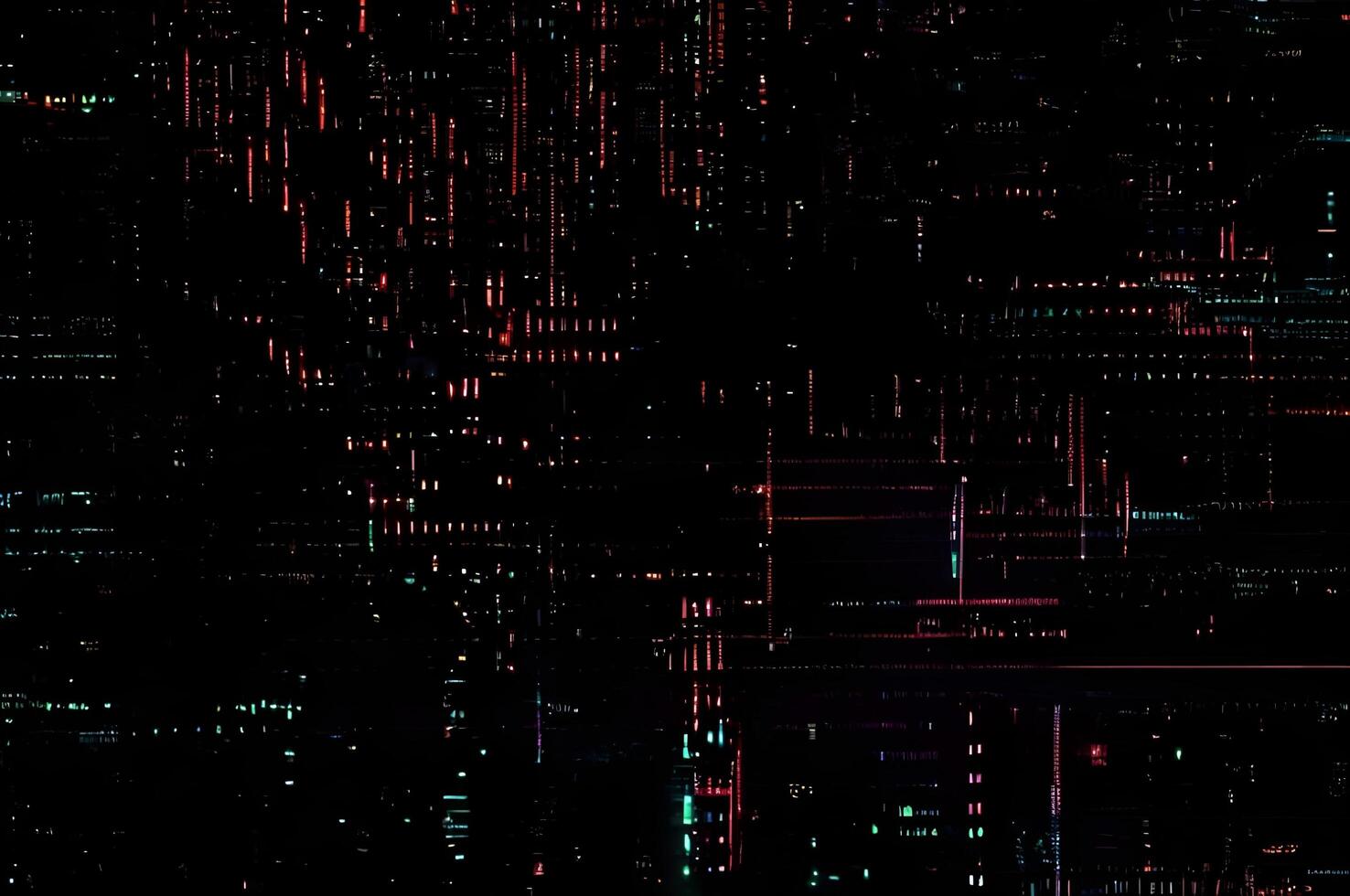 Classic VHS Glitch Overlay Texture on Black Background For Visual Effect photo