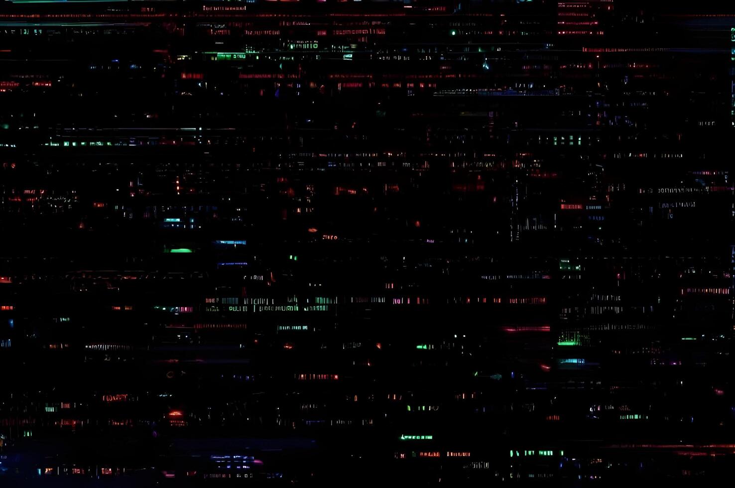 Classic VHS Glitch Overlay Texture on Black Background For Visual Effect photo