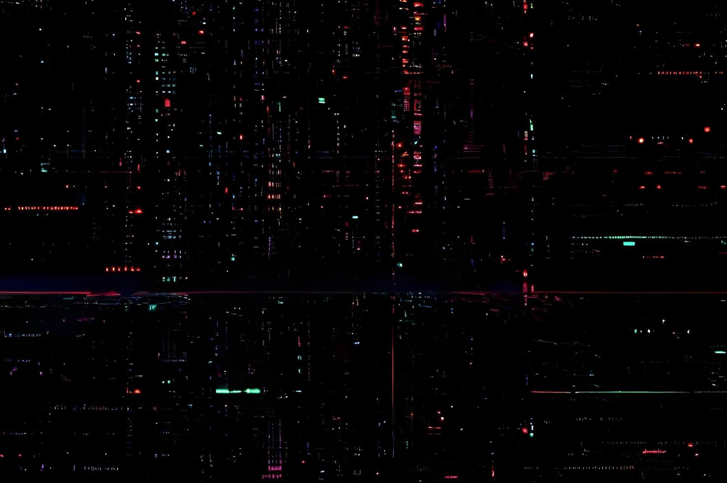 Classic VHS Glitch Overlay Texture on Black Background For Visual Effect photo