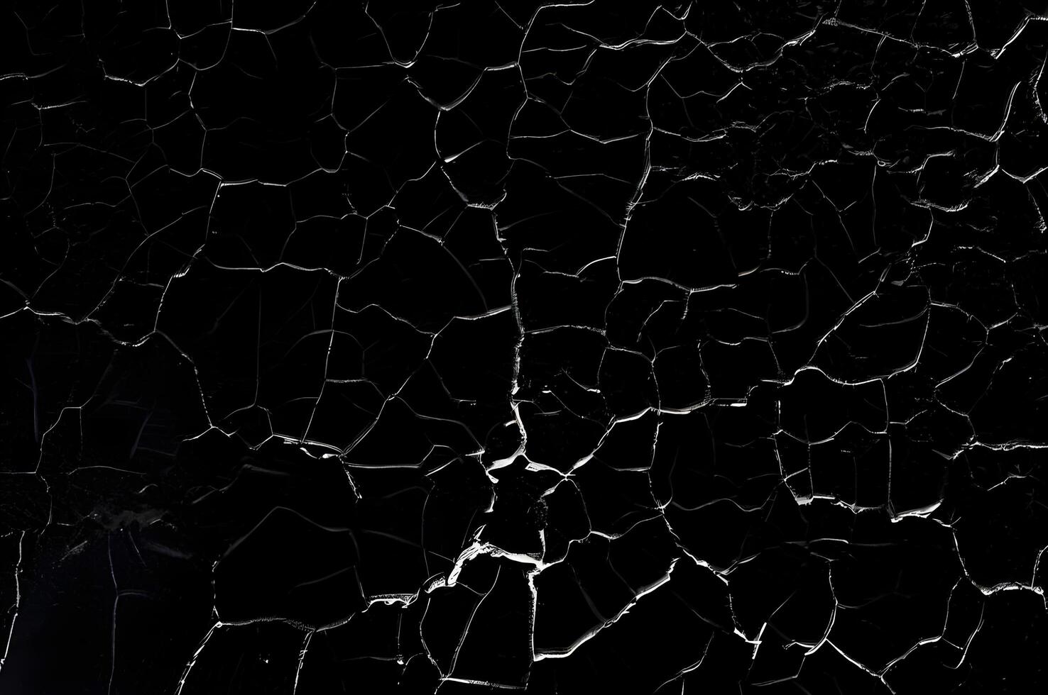 Distressed Crack Texture Overlay Image Isolated on Black Background photo