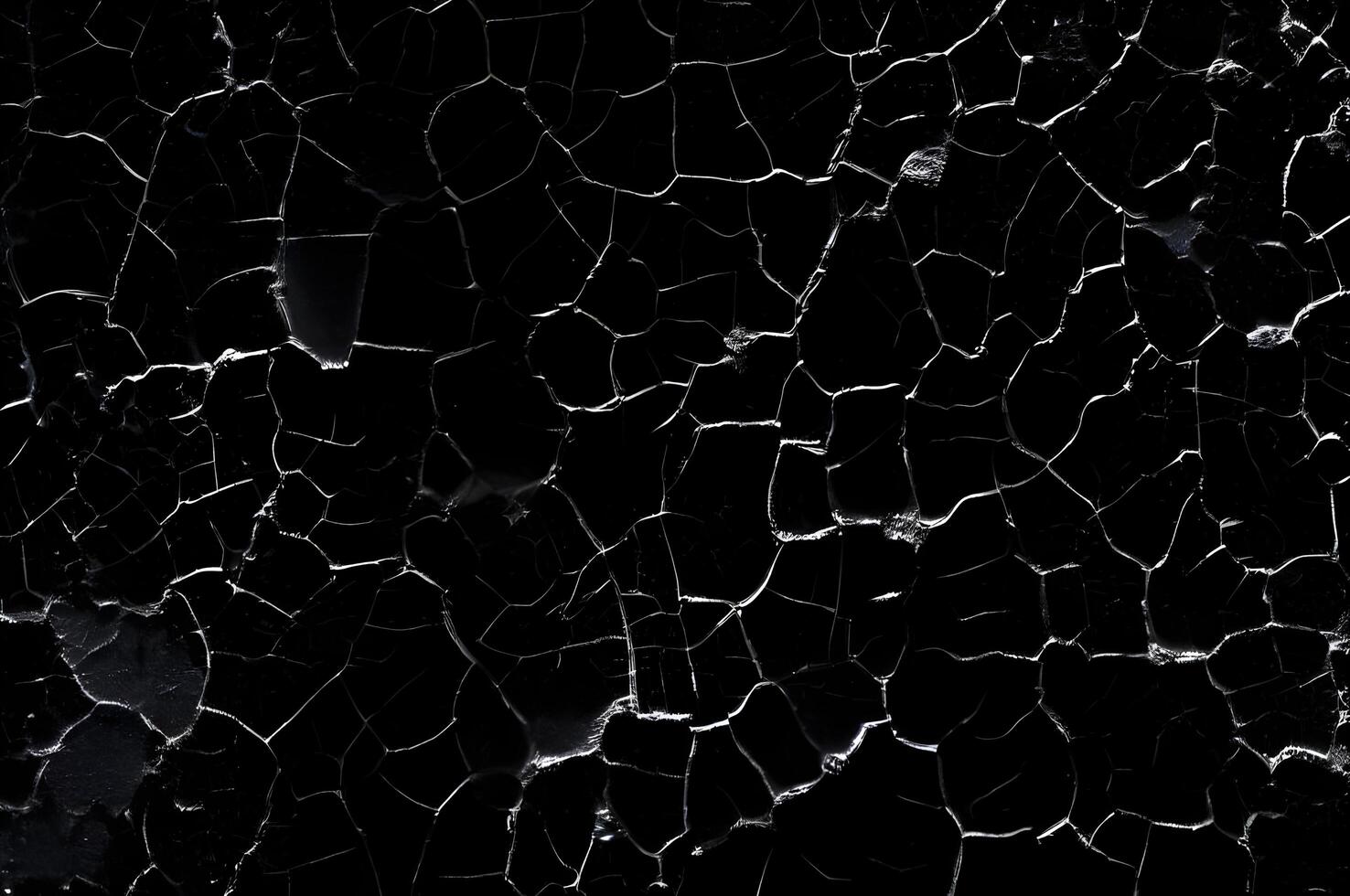 Distressed Crack Texture Overlay Image Isolated on Black Background photo