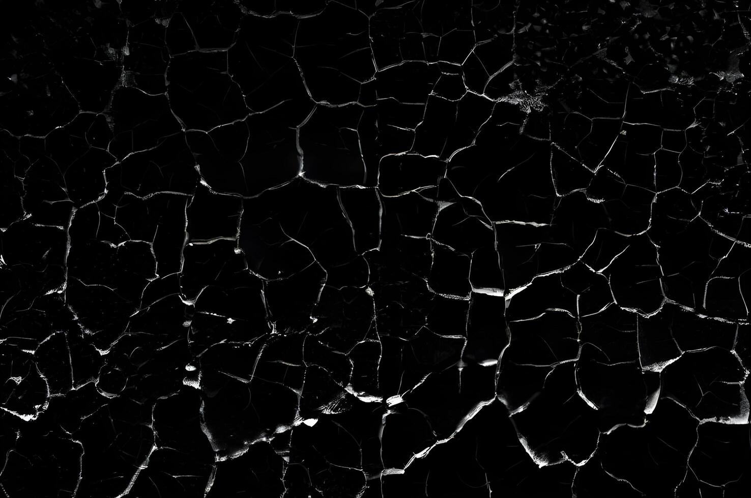 Distressed Crack Texture Overlay Image Isolated on Black Background photo
