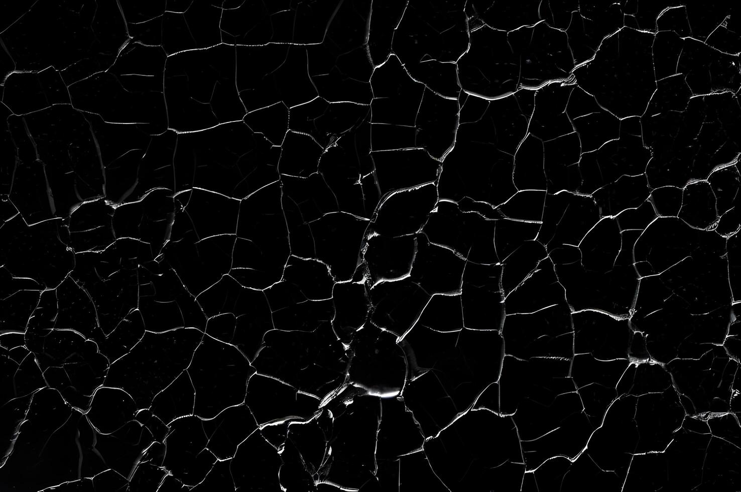 Distressed Crack Texture Overlay Image Isolated on Black Background photo