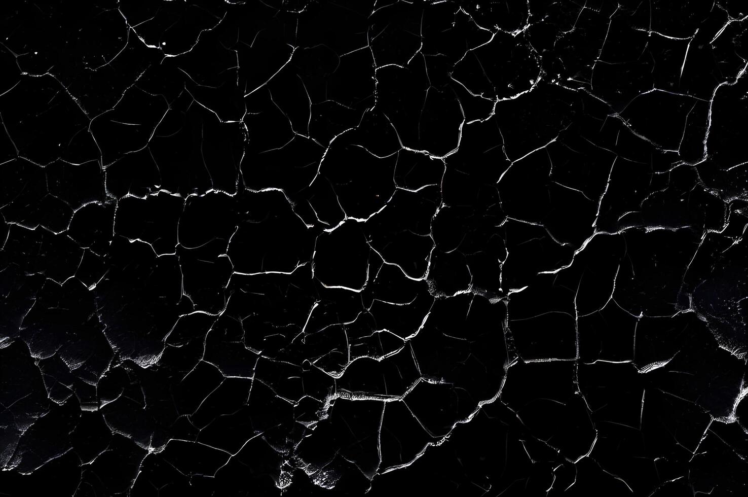 Distressed Crack Texture Overlay Image Isolated on Black Background photo