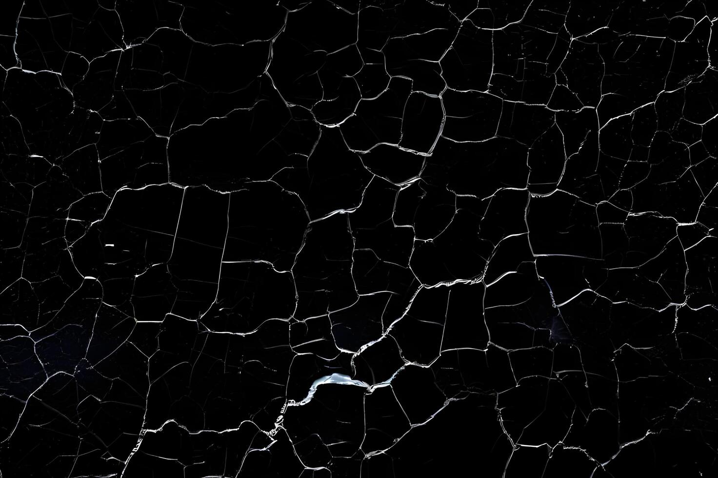 Distressed Crack Texture Overlay Image Isolated on Black Background photo