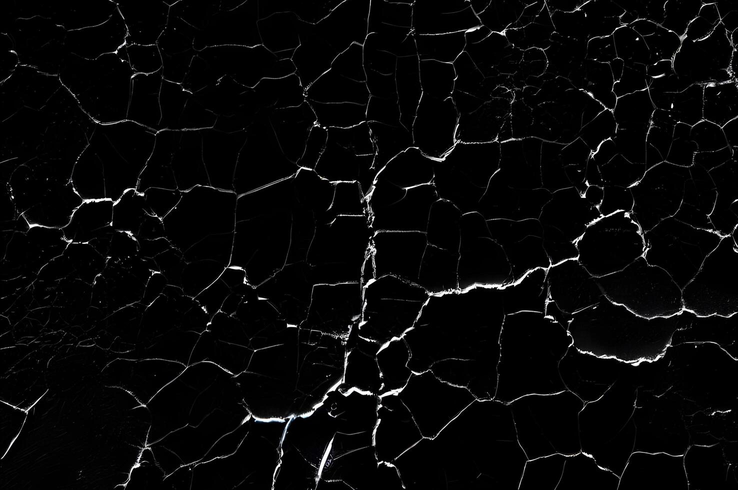 Distressed Crack Texture Overlay Image Isolated on Black Background photo