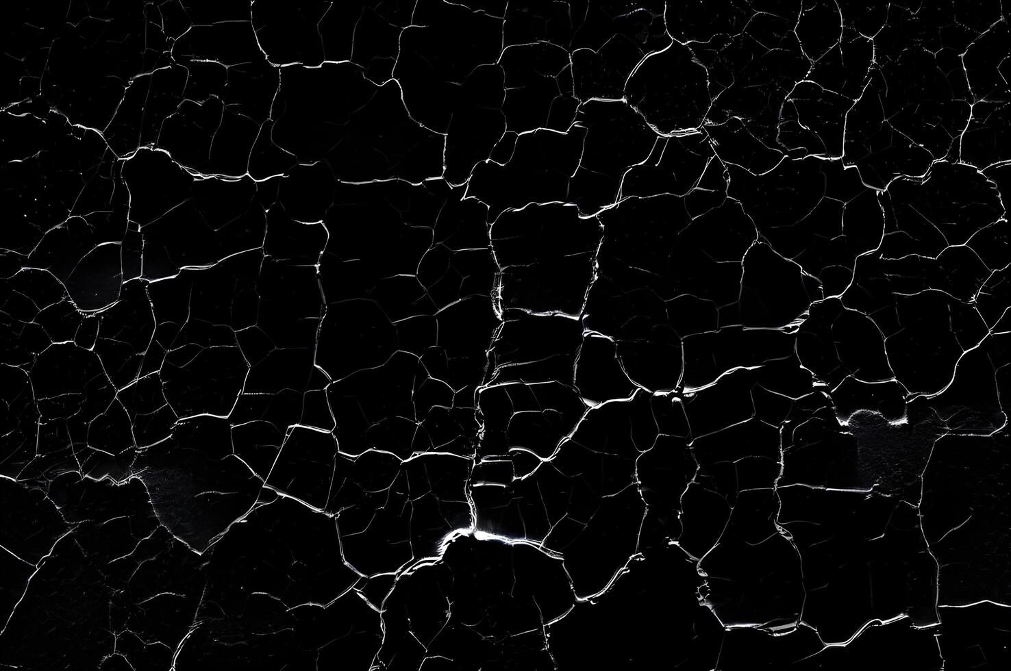 Distressed Crack Texture Overlay Image Isolated on Black Background photo