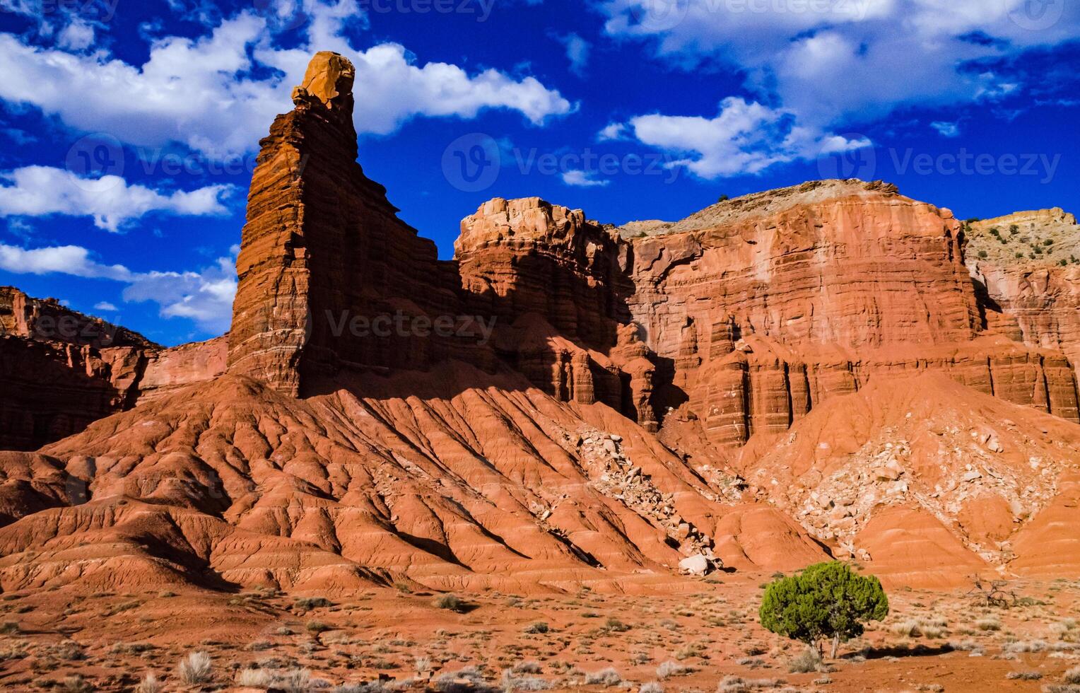 Layered clay and stone geological formations in Canyonlands NP is in Utah photo
