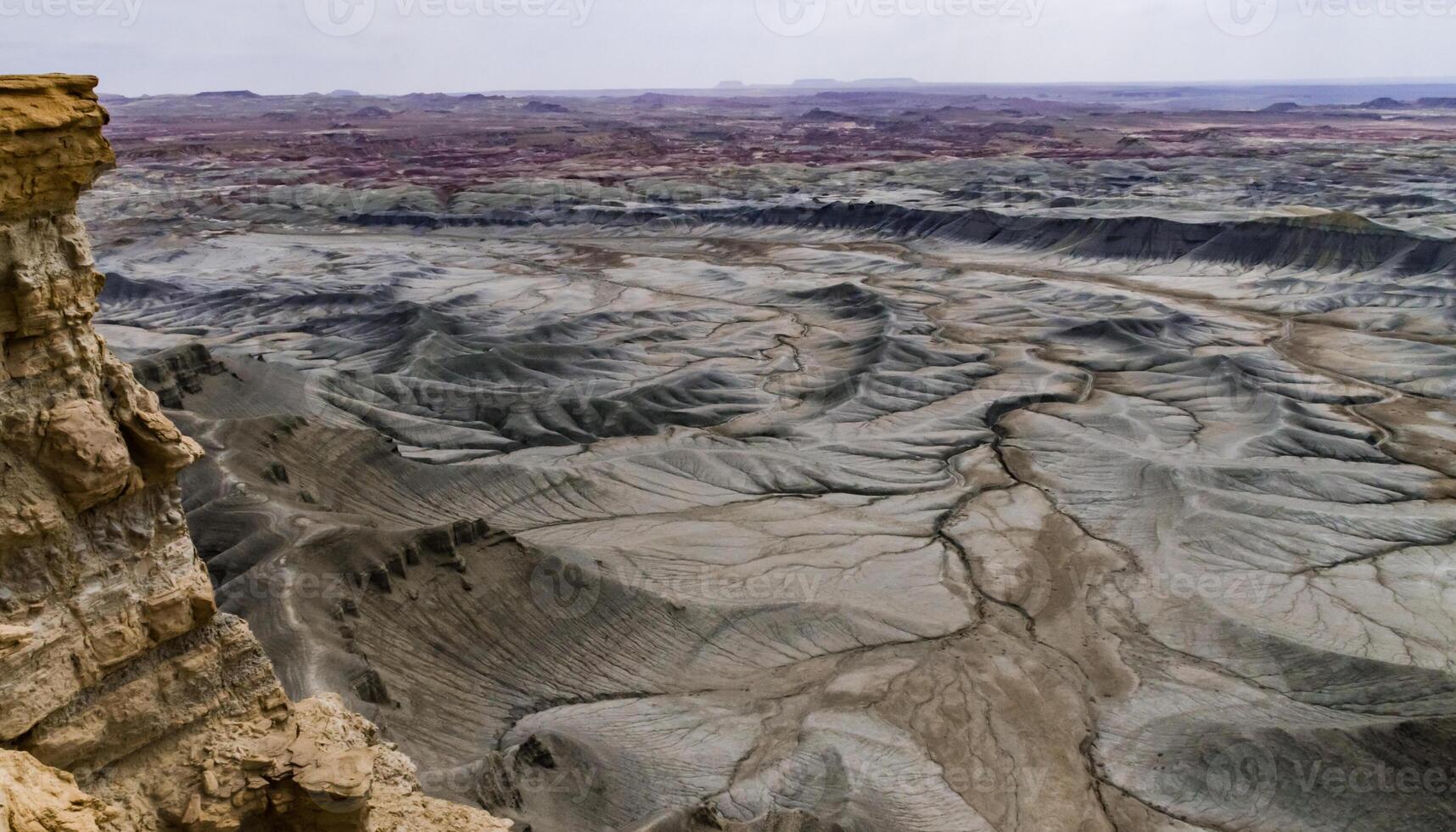 Skyline View overlook of the Blue Valley near Factory Butte, Utah, US photo
