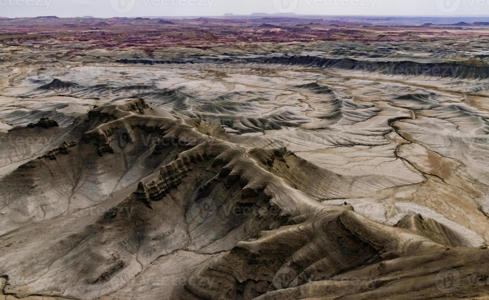 Skyline View overlook of the Blue Valley near Factory Butte, Utah, US photo