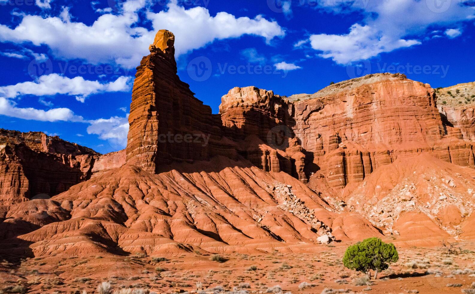 Layered clay and stone geological formations in Canyonlands NP is in Utah photo