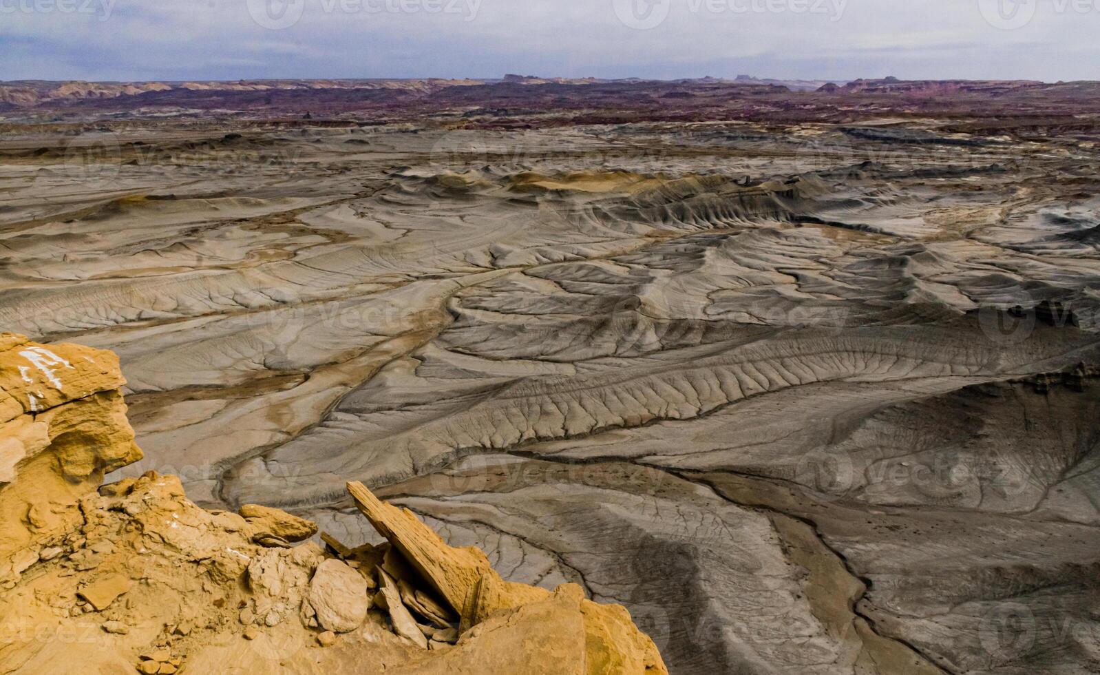 Skyline View overlook of the Blue Valley near Factory Butte, Utah, US photo