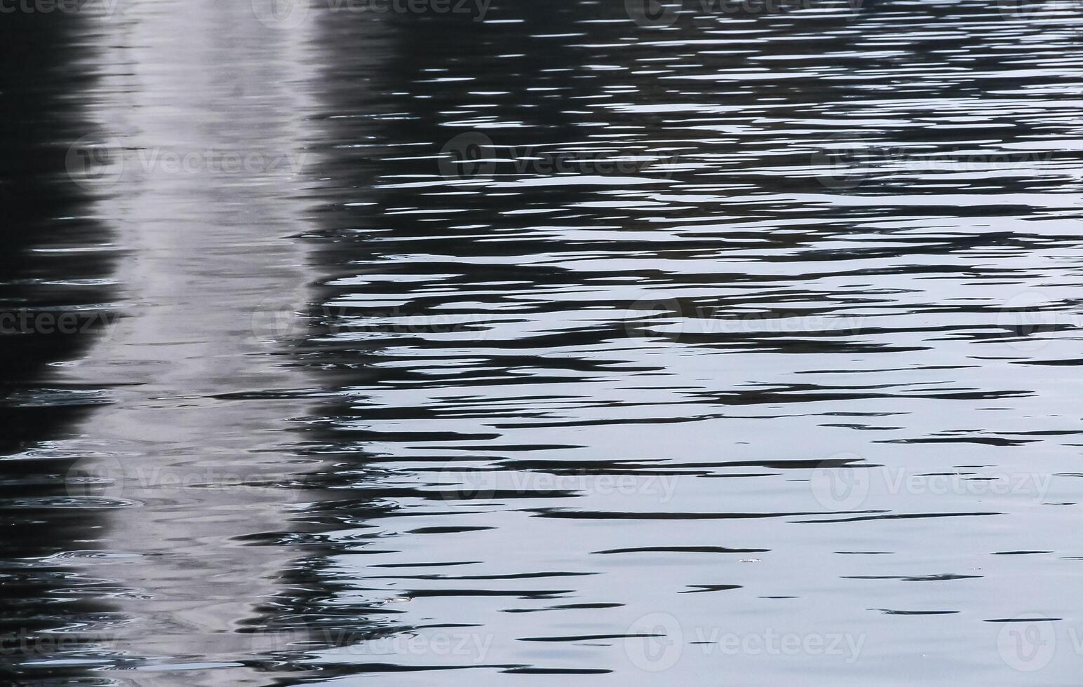 Beautiful glare and reflections in the water of the pond in Sofiyivka park, Uman photo