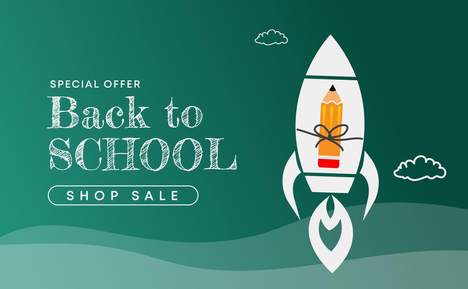 Back to school banner design vector