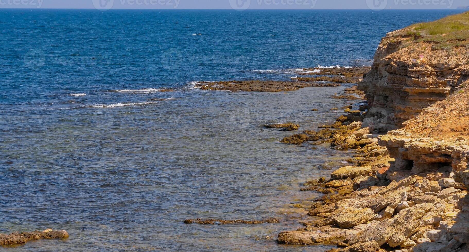 Life-rich rocky shallow water in the eastern Crimea, Black Sea photo