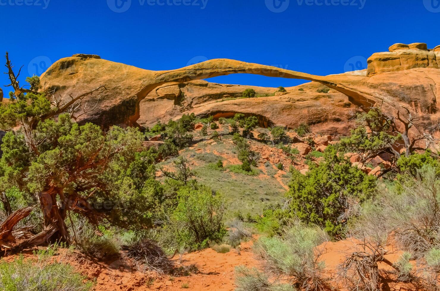 Landscape Arch is one of the major arches on the Devils Garden trail. Arches NP in Moab, Utah photo