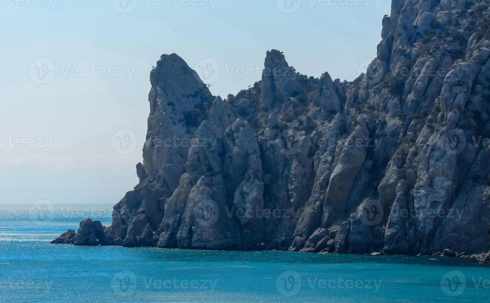 Eastern Crimea, view of the coastal mountains and rocks near Cape Kapchik, Novyi Svet photo