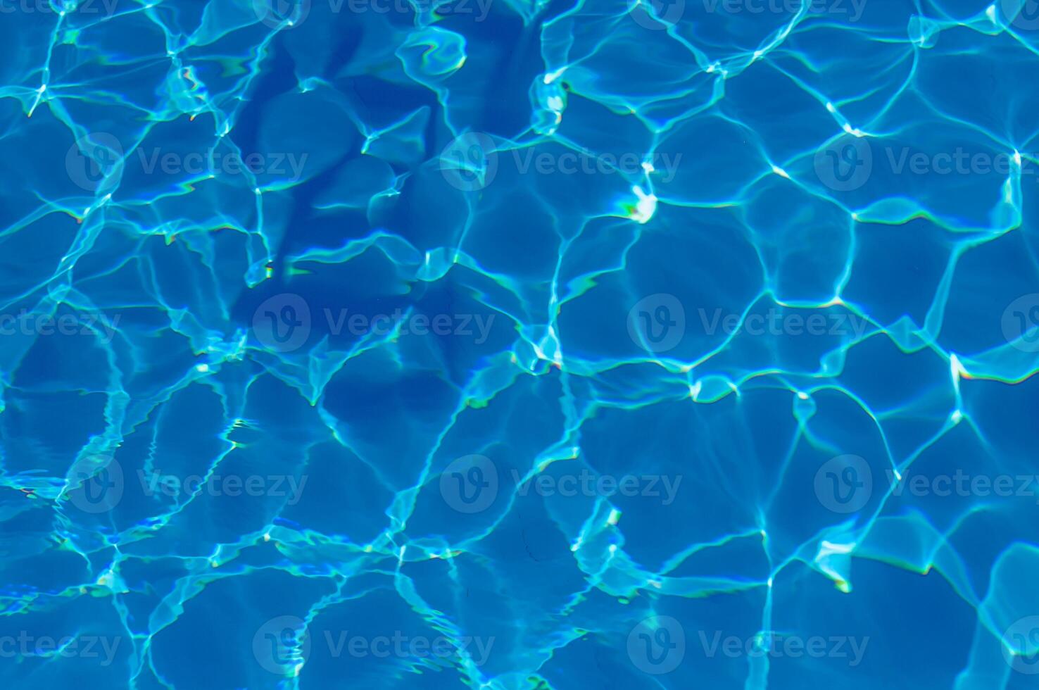 The reflection of the suns rays in the water in the pool with sea water, The glare of the sun, Egypt photo