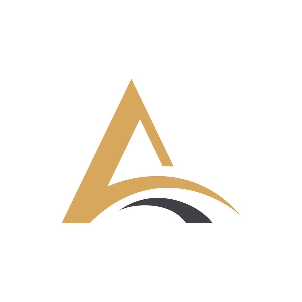Letter A logo template element vector