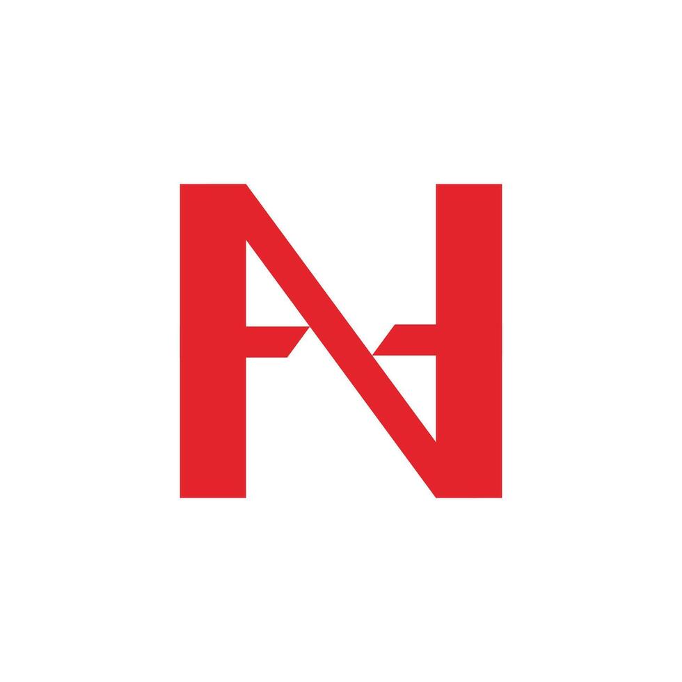AN, NA, A, N abstract letters logo symbol monogram vector