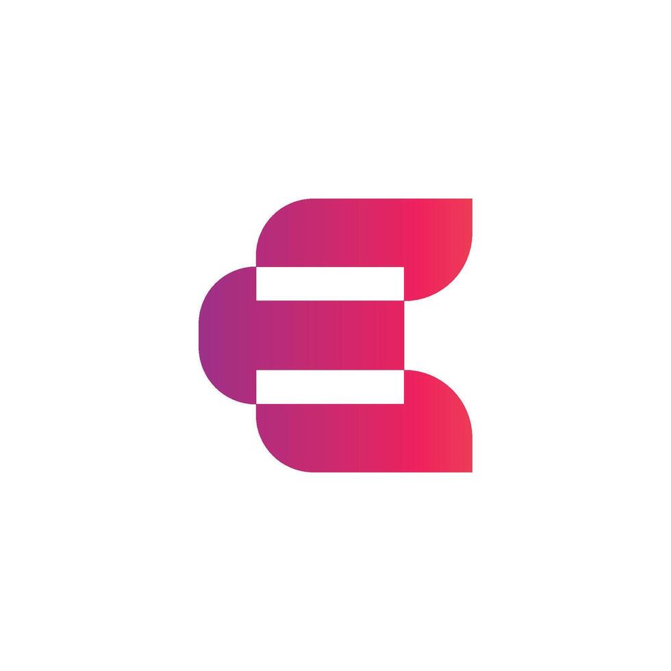 Letter E logo icon design template vector