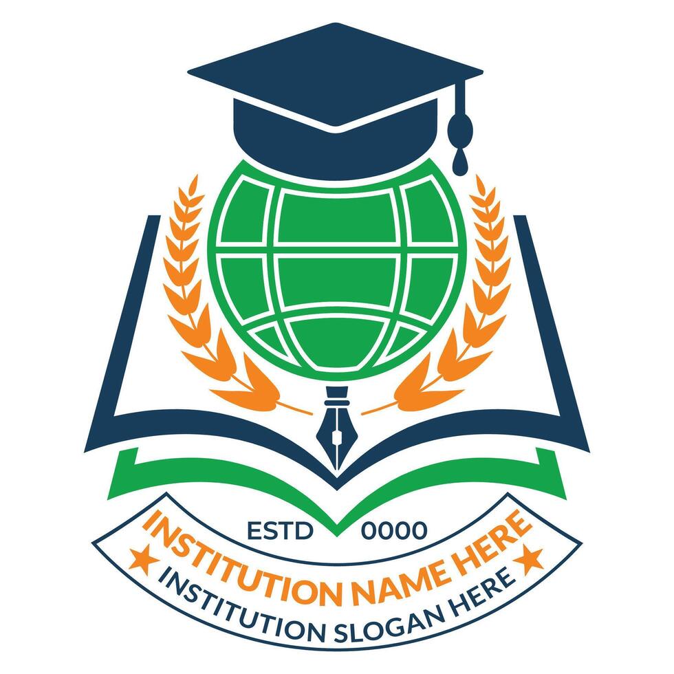 Organization and education logo design template vector