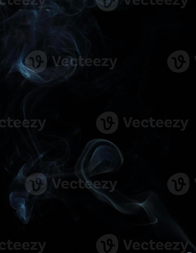 Abstract White Smoke Texture Moves on Black Background Plume of Smoke Wave Design Wallpaper. Design Element. Abstract Texture photo