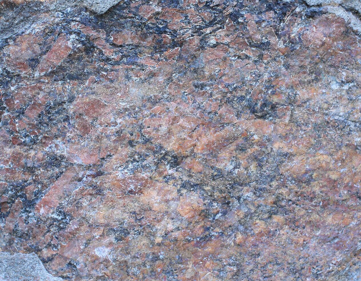 Abstract Natural Rock Stone Granite Grunge Rusty Metal Texture Design Background Natural Color Stone Material Granite Design Wallpaper. Close-up Detail of Natural Stone photo