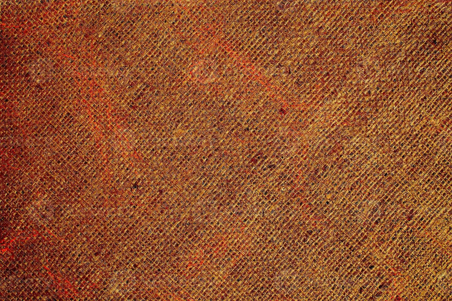 Natural Linen Material Textile Canvas Fabric Texture Background Close-up Detail of Fabric Natural Color Hemp Material Pattern Design Wallpaper. Can be Used as Background or For Graphic Design photo