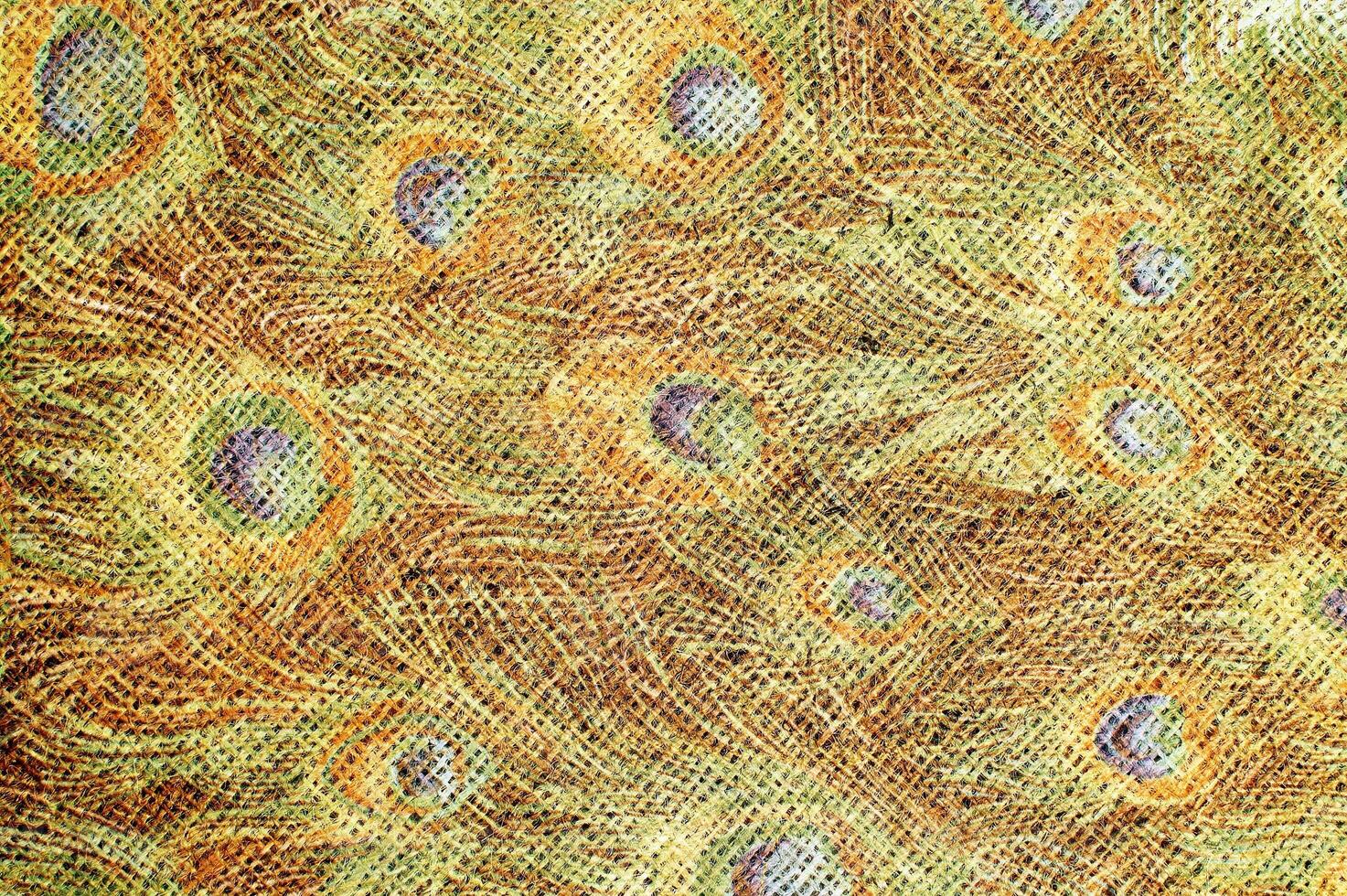Natural Linen Material Textile Canvas Fabric Texture Background Close-up Detail of Fabric Natural Color Hemp Material Pattern Design Wallpaper. Can be Used as Background or For Graphic Design photo