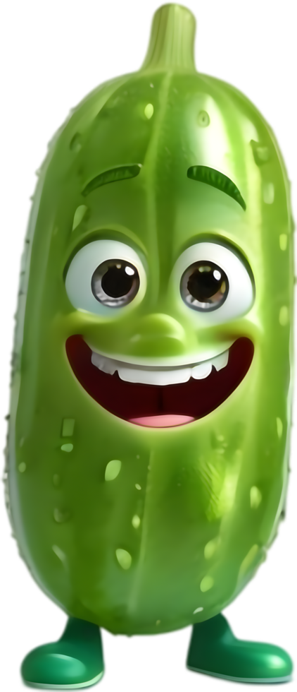 Playful Cucumber Graphics for School Projects. . png