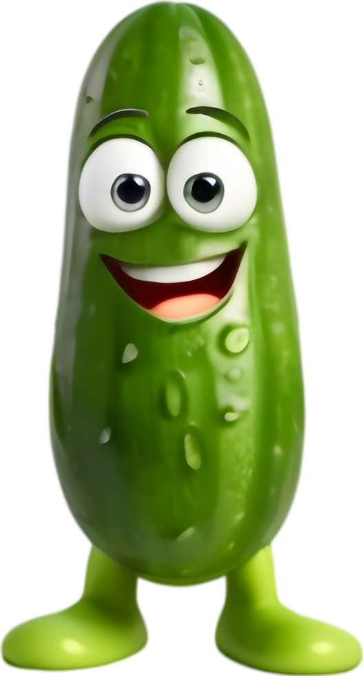 Adorable Cucumber Graphics for Social Media. . png
