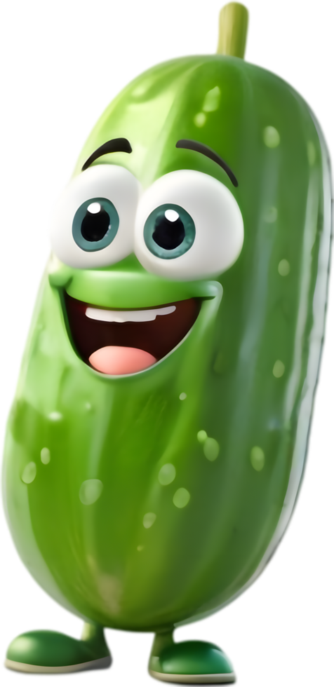 Sweet Cucumber Illustration for Recipe Cards. . png