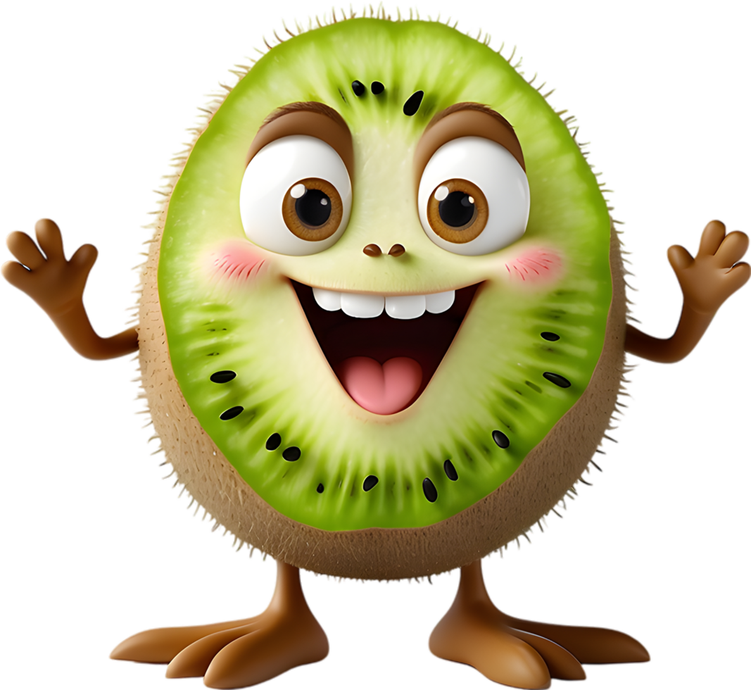 Charming Kiwi Character for Greeting Cards. . png