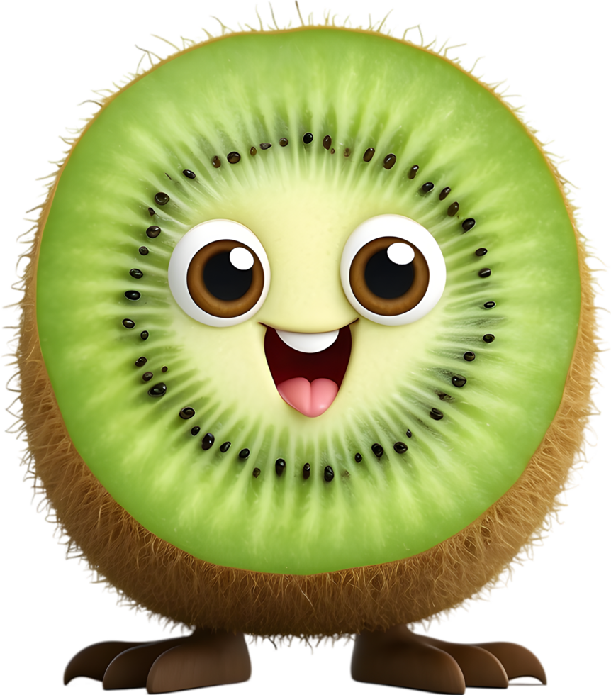 Delightful Kiwi Character for Graphic Design. . png